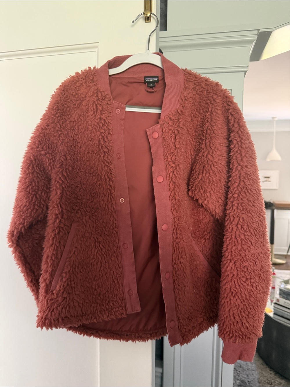 Patagonia Teddy Fleece Jacket - Rusty Rose